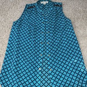 Michael Kors Blouse With Gold Burton’s